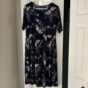 Chris & Carol Navy Floral Dress